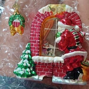 Christopher Radko Claus Encounter Ornament- Damaged